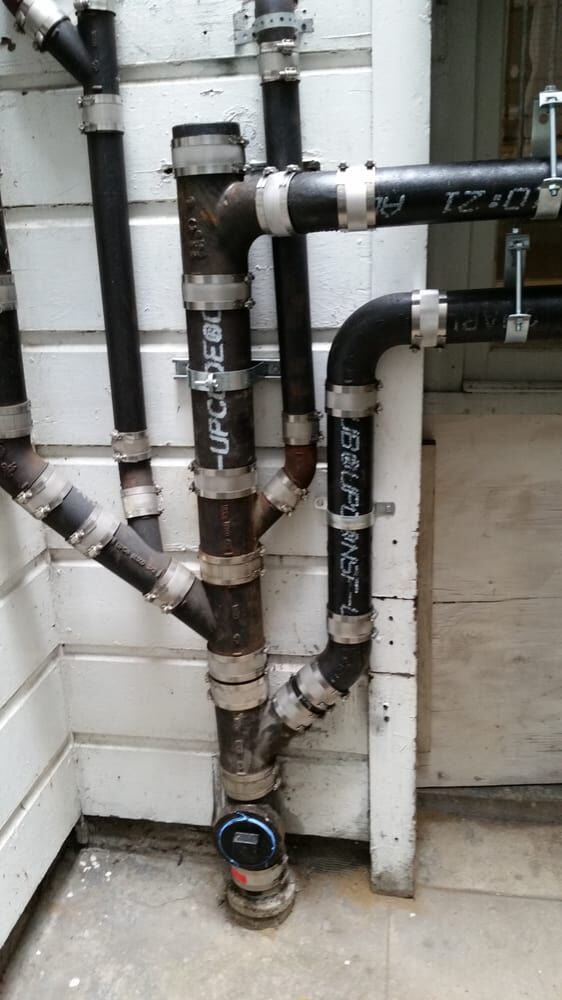 Cleanout and stack piping providing line access