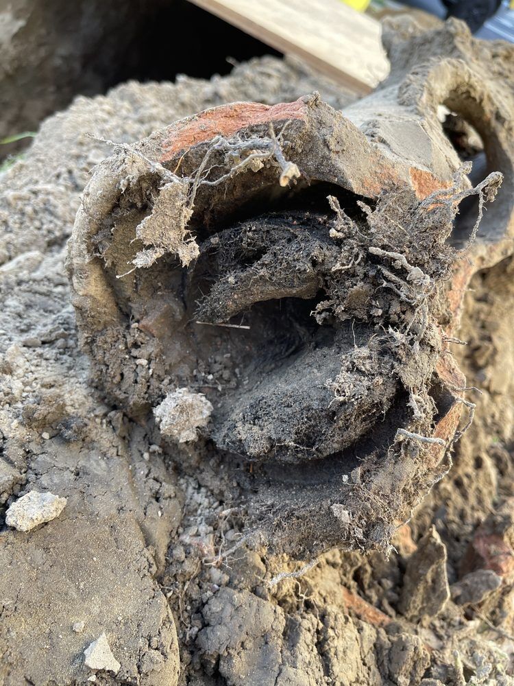 Buildup removed from a blocked commercial line